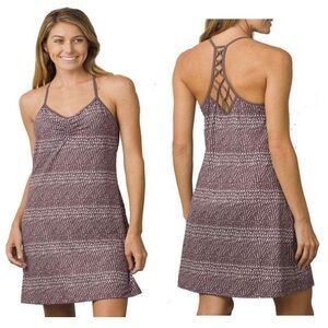 prAna Elixir Mini Dress in Volcanic Plum Sumatra size Medium